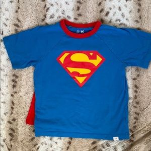 Baby Gap Boys Size 5 Toddler Superman Tee w/Cape!